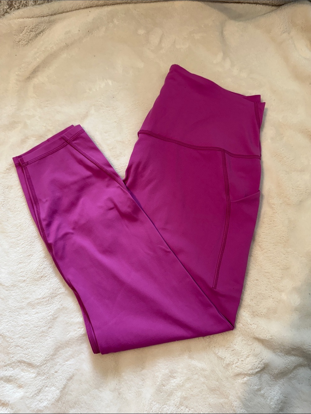 Lululemon Wunder Train High-Waist Leggings in Magenta 14